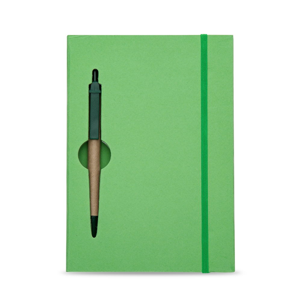 Bloco de Anotações Ecológico com Caneta-13005