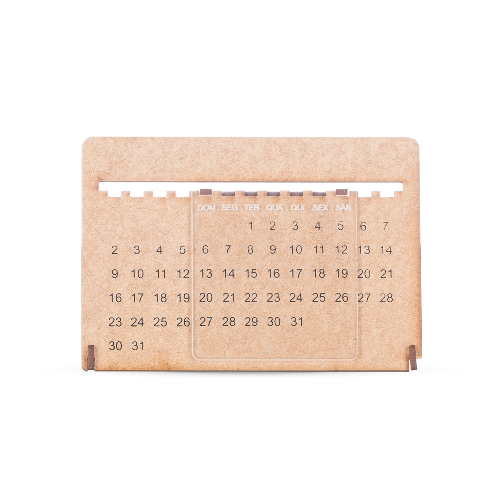 Calendário Permanente MDF com Acrílico-13856