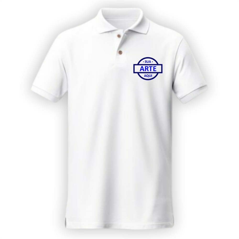 Camiseta Polo Branca-EBC003