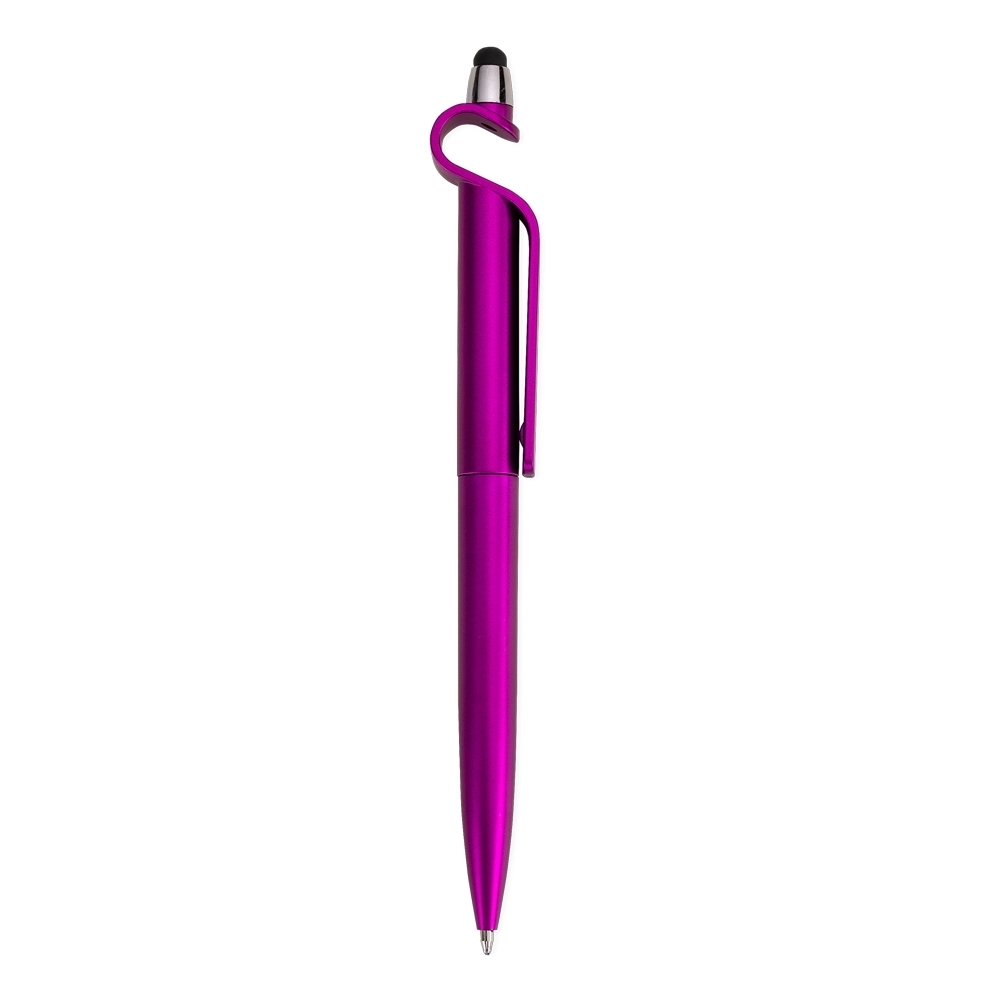 Caneta Plástica Touch com Suporte-LB113499B