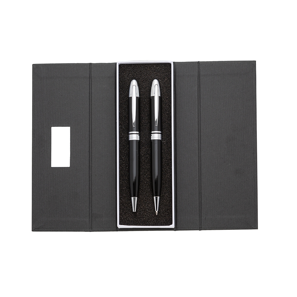 Conjunto Caneta e Lapiseira Metal-ER180PAR-BCO