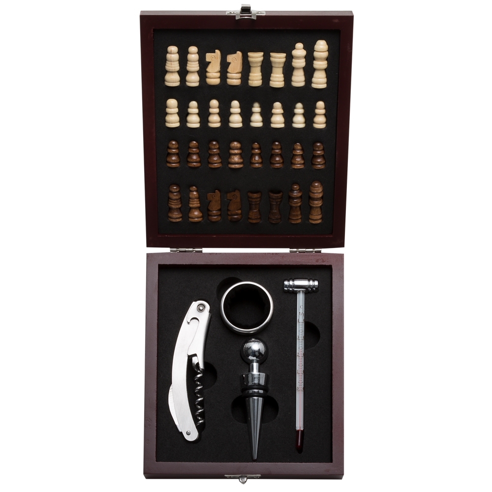 Kit Vinho Xadrez 4 peças-13121