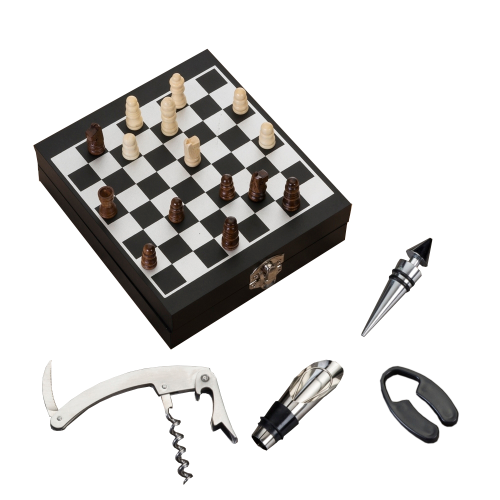 Kit Vinho Xadrez 4 peças-12046