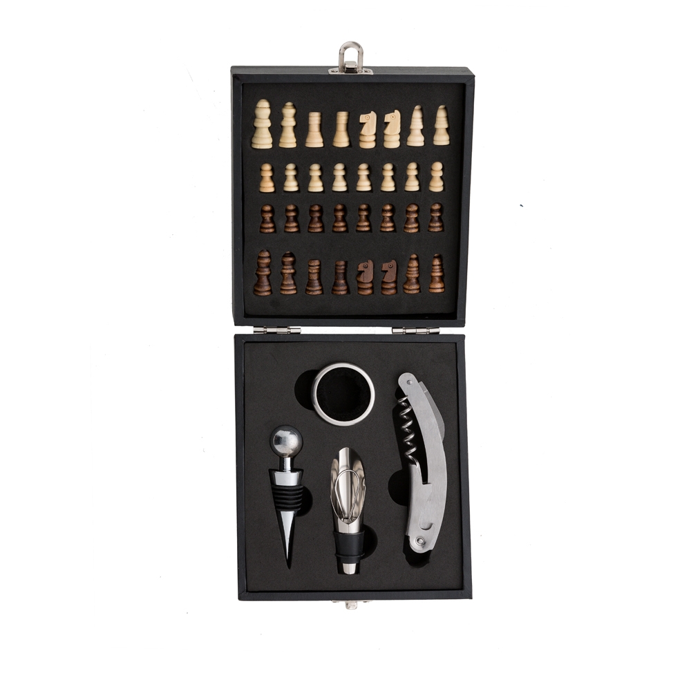 Kit Vinho Xadrez 4 peças-4450