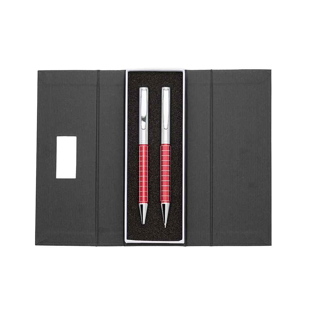 Conjunto Caneta e Lapiseira Metal-ER201PAR-BCO
