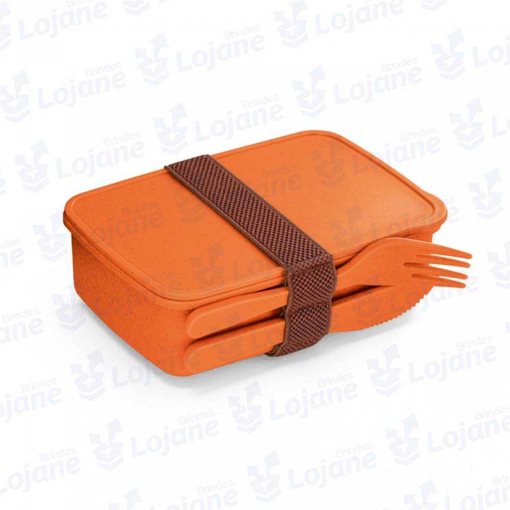 Marmita Fibra de bambu com 2 talheres-94053