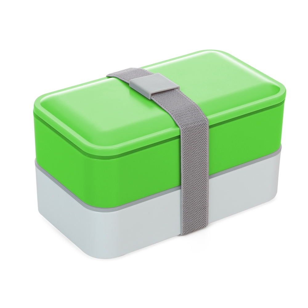 Marmita Plástica com 2 compartimentos e Talheres-13564