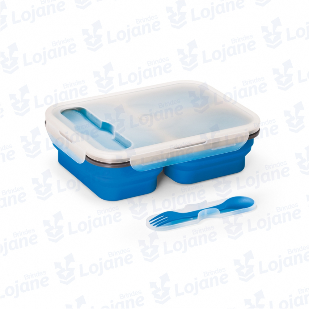 Marmita retrátil com 3 compartimentos e talher-LB293849