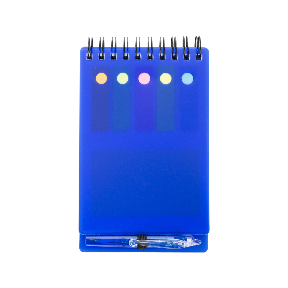 Bloco de Anotações com Autoadesivos e Caneta