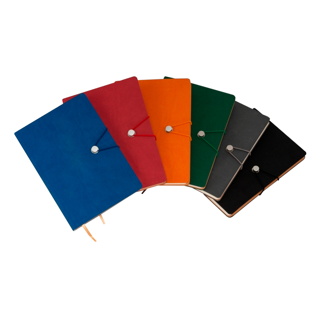 Caderneta Tipo Moleskine com Fecho