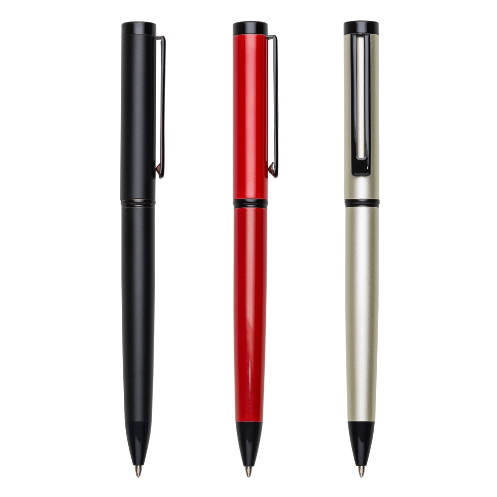 Caneta metal c/ 1 anel