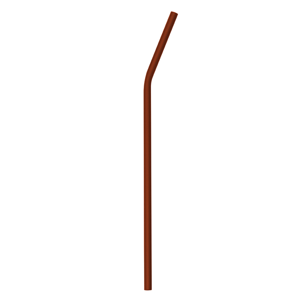 Canudo Curvado 218mm Alumínio