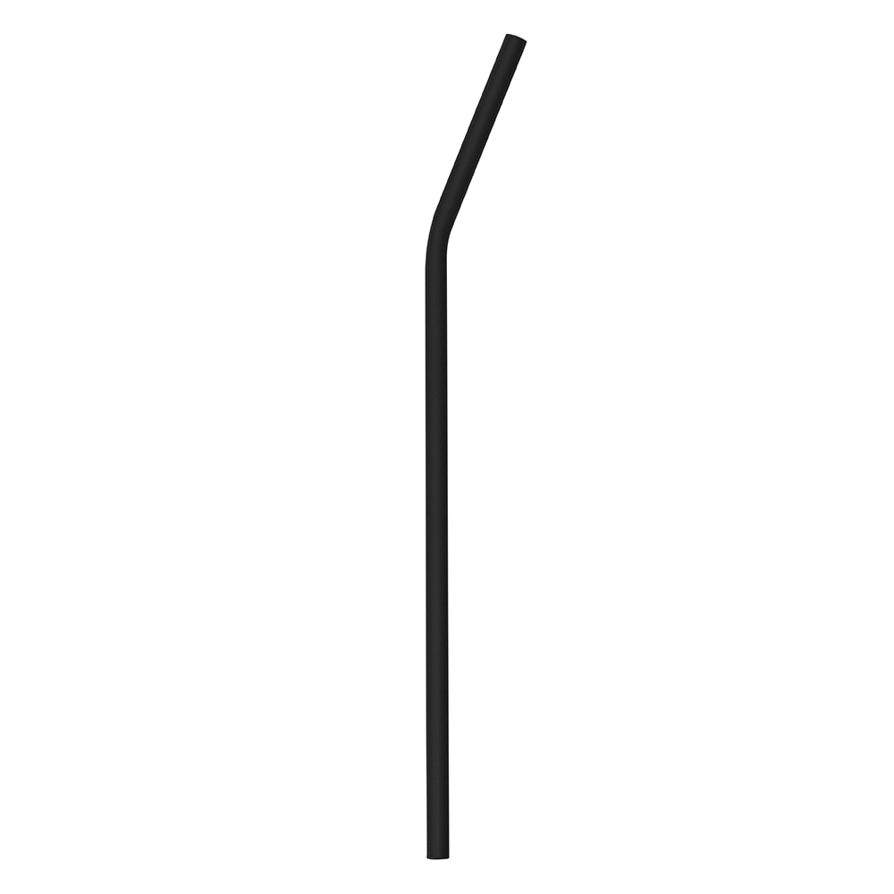 Canudo Curvado 218mm Alumínio