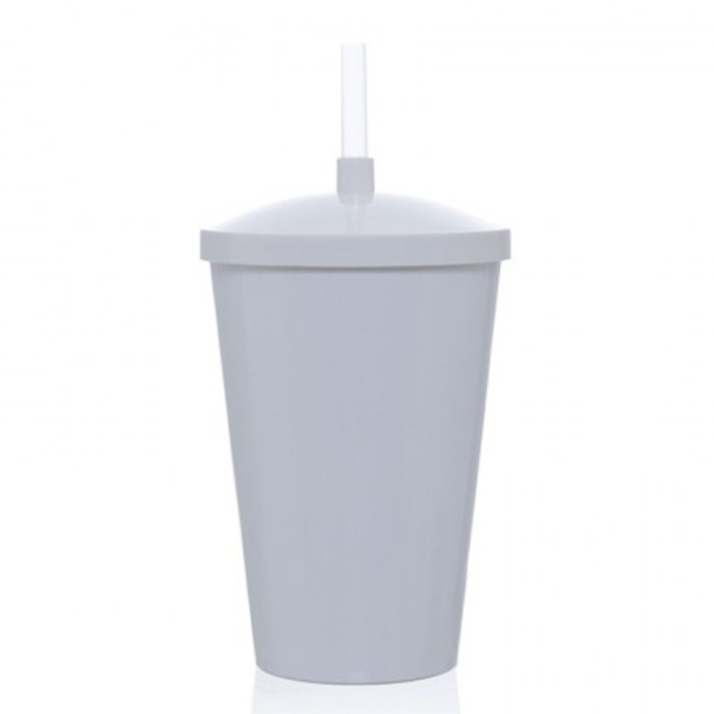Copo Acrílico 700ml Tornado com Tampa e Canudo
