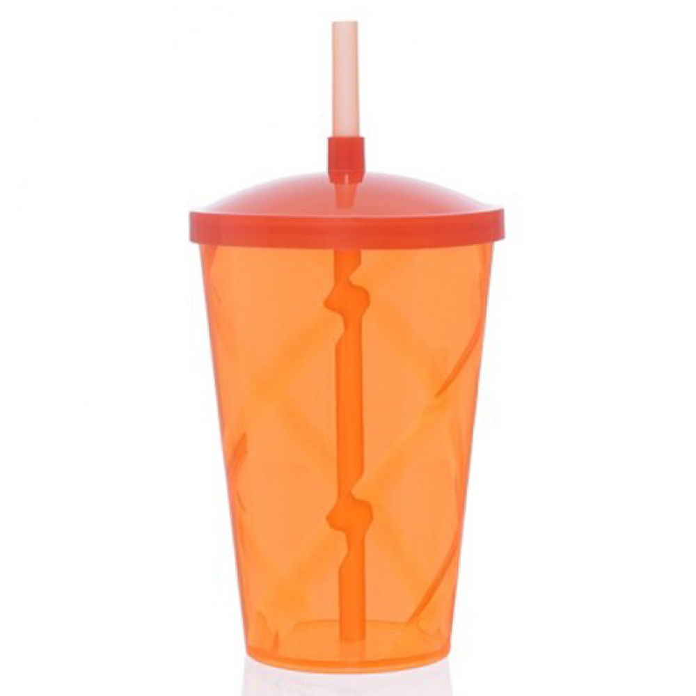 Copo Acrílico 700ml Tornado com Tampa e Canudo