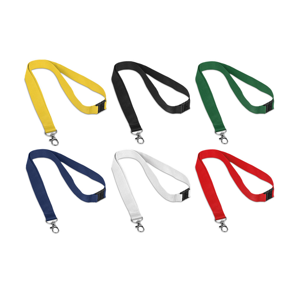 Cordão de pescoço com fecho de segurança personalizado para empresas