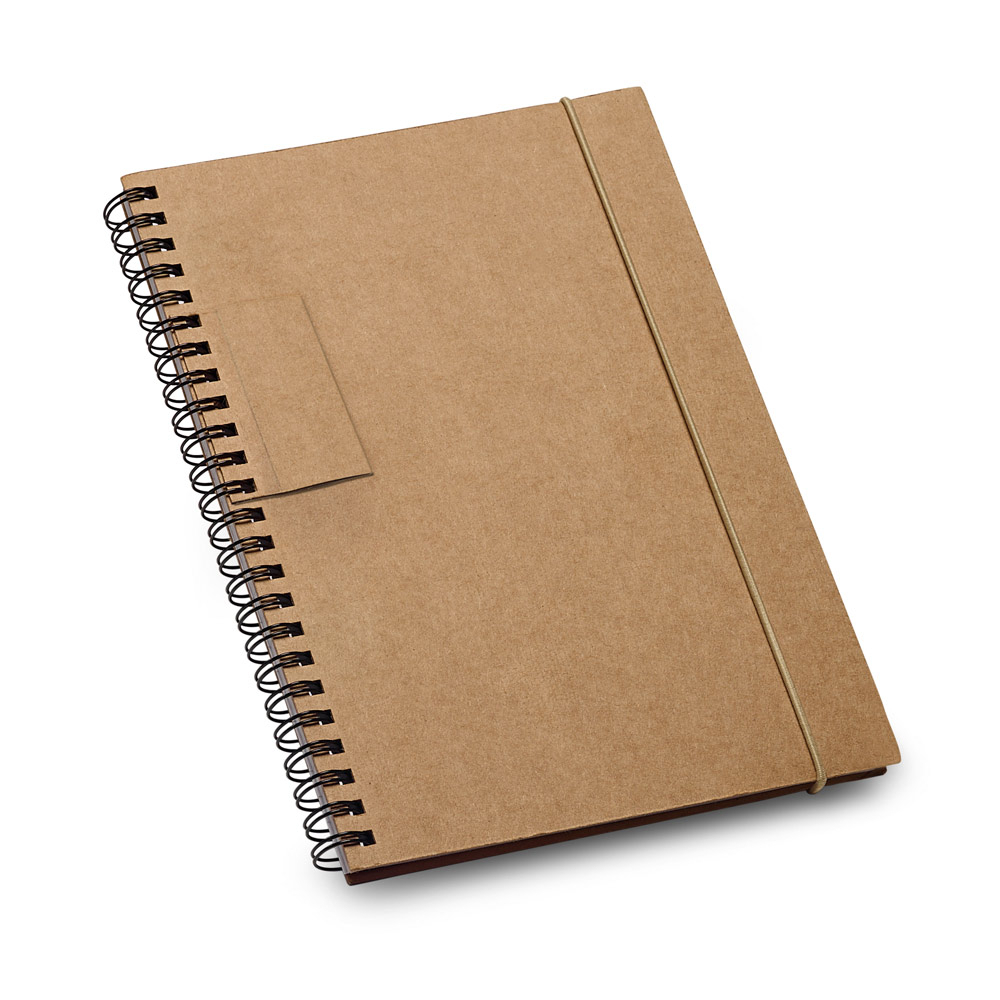 Caderno B6 espiral com 60 folhas