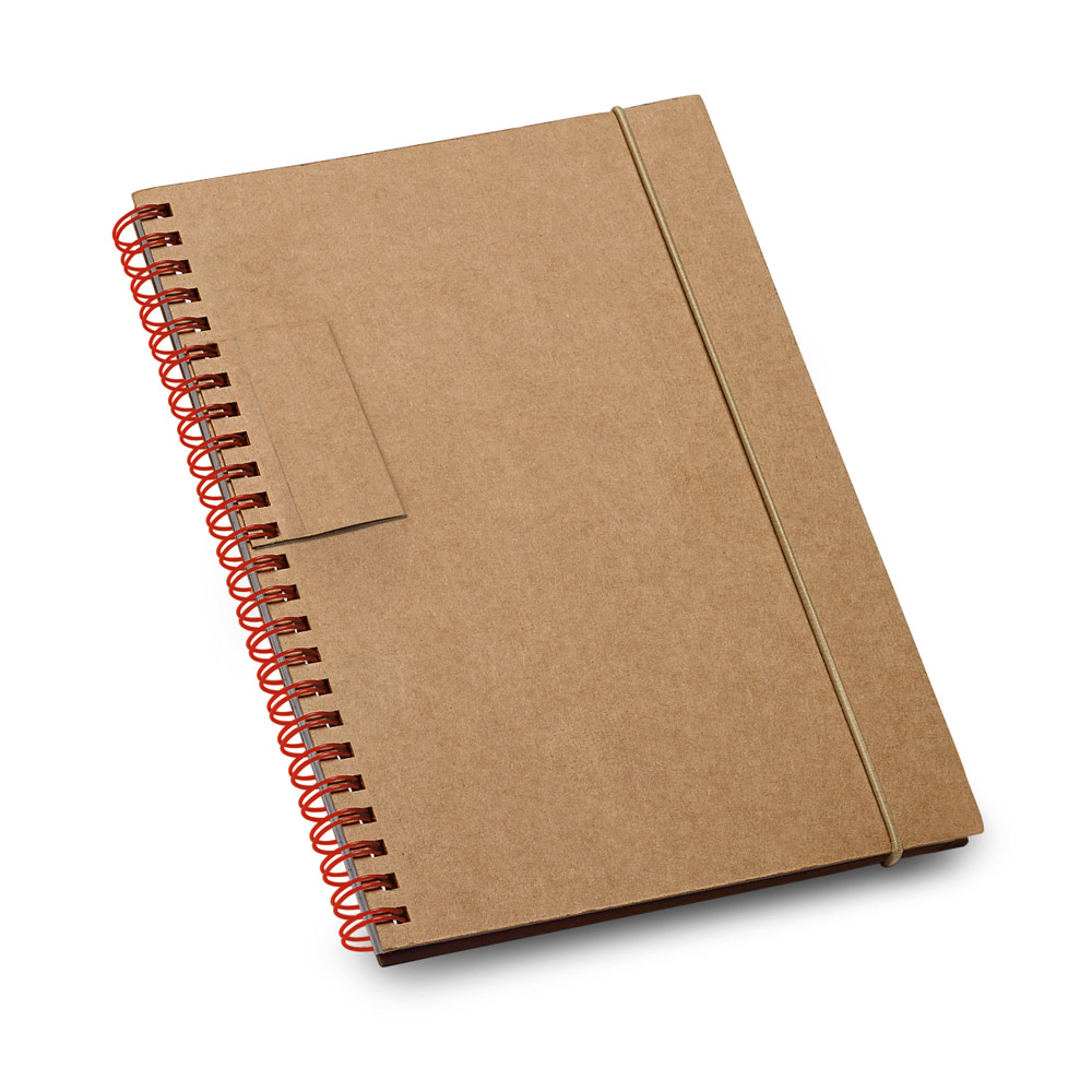 Caderno B6 espiral com 60 folhas