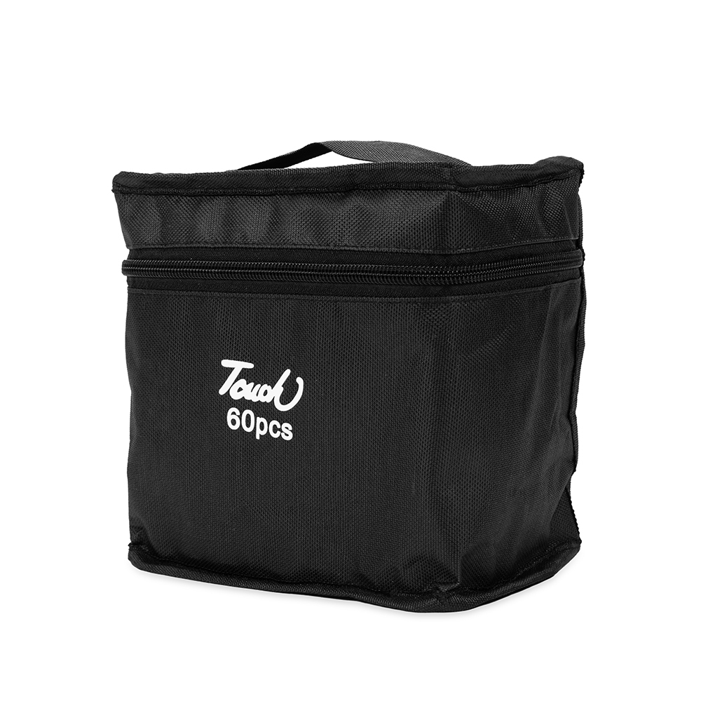 Kit Canetas Marcadoras Pontas Duplas 60 Cores