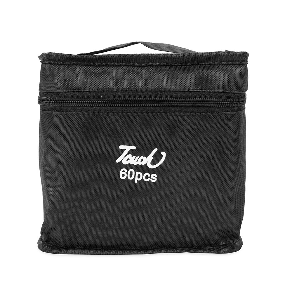 Kit Canetas Marcadoras Pontas Duplas 60 Cores