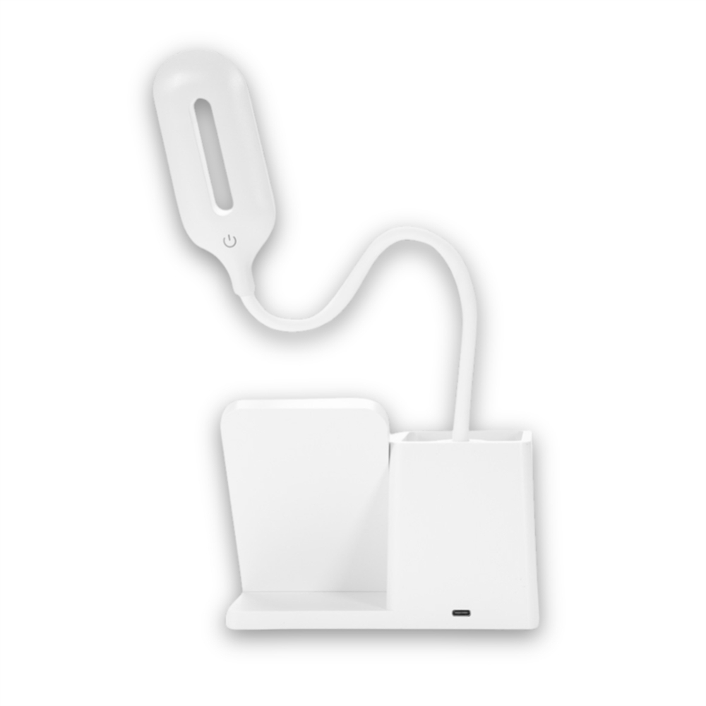 Luminária Led com Carregamento via Indução e Porta-caneta