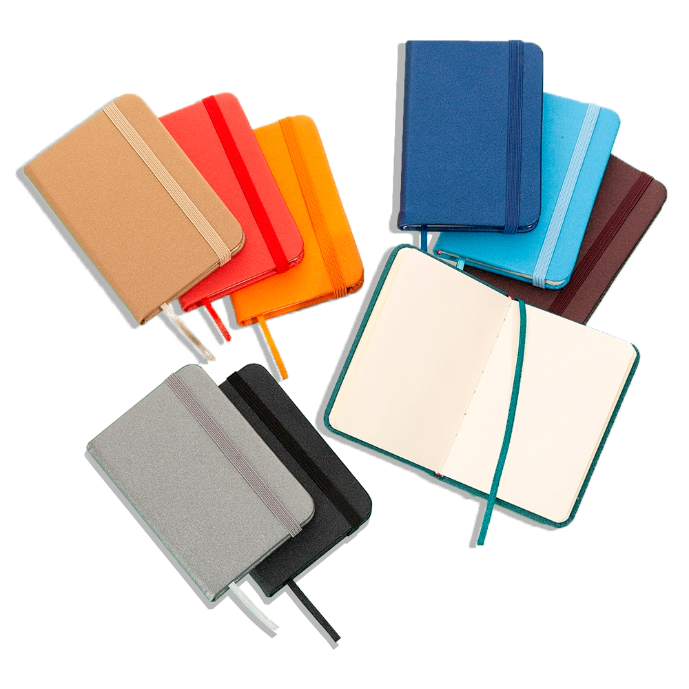 Mini Caderneta Sintética Brilhante