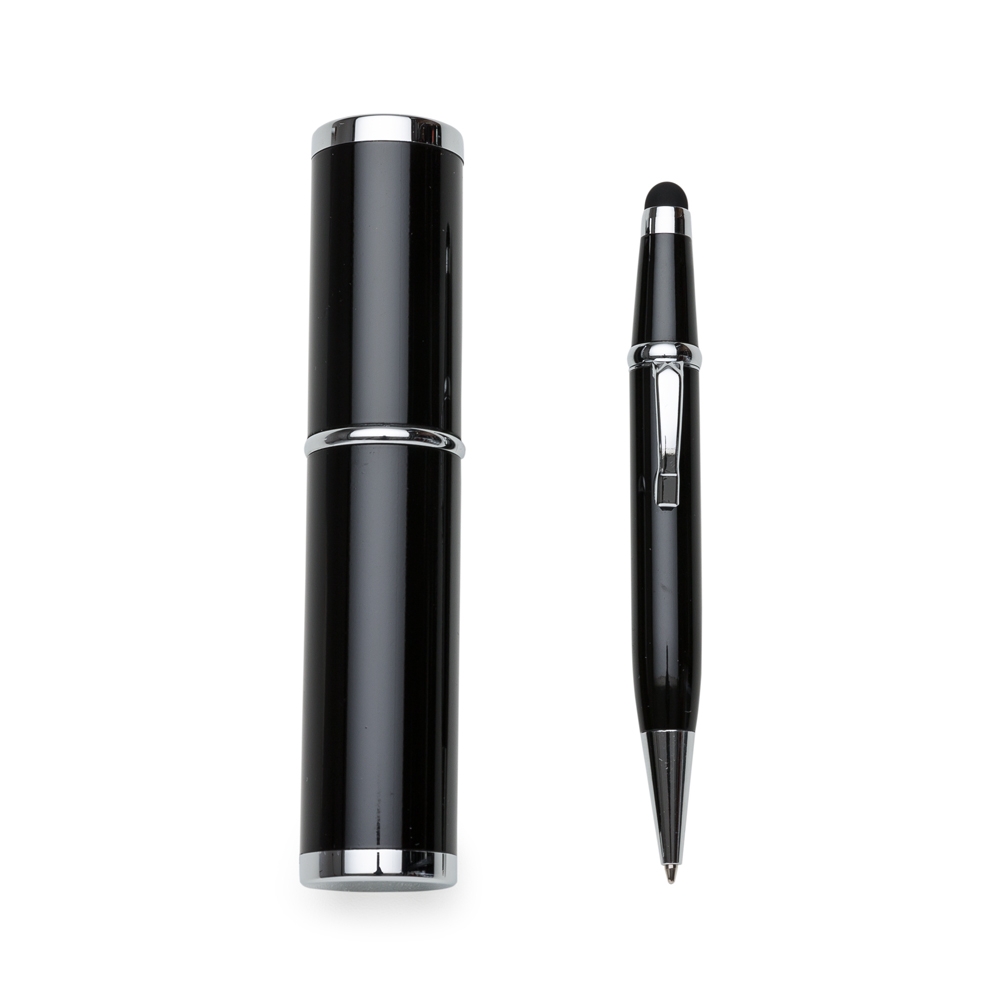 Mini Caneta Semi-Metal com Estojo