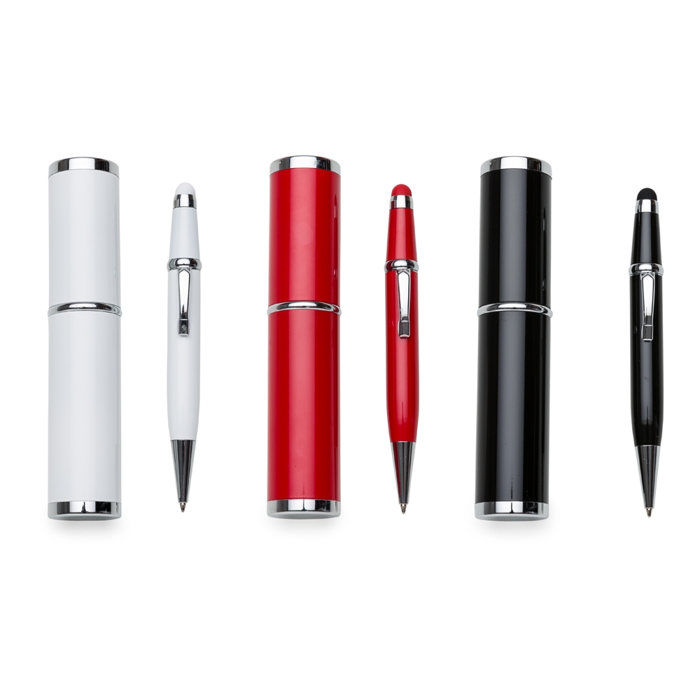 Mini Caneta Semi-Metal com Estojo