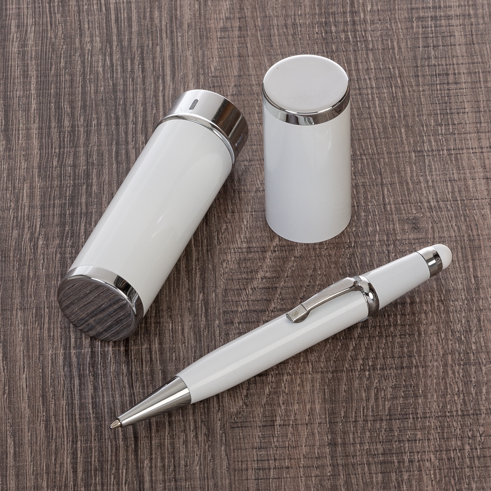 Mini Caneta Semi-Metal com Estojo