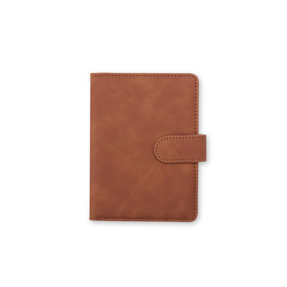 Porta-passaporte em Couro Sintético