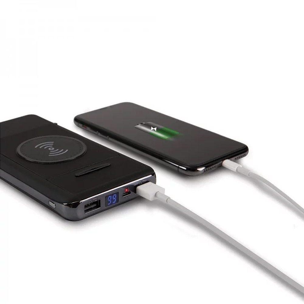 Power Bank de Indução com Visor