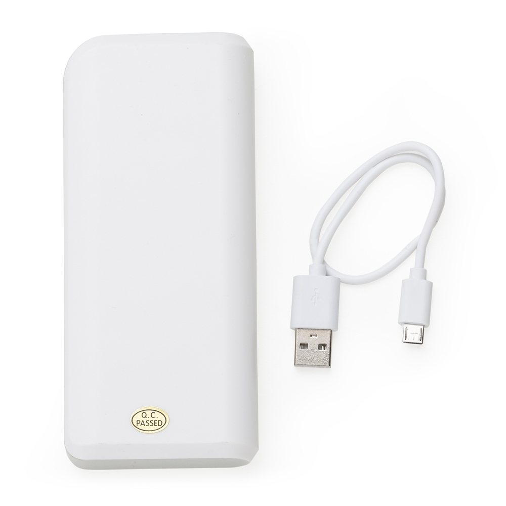 Powerbank Plástico com Lanterna