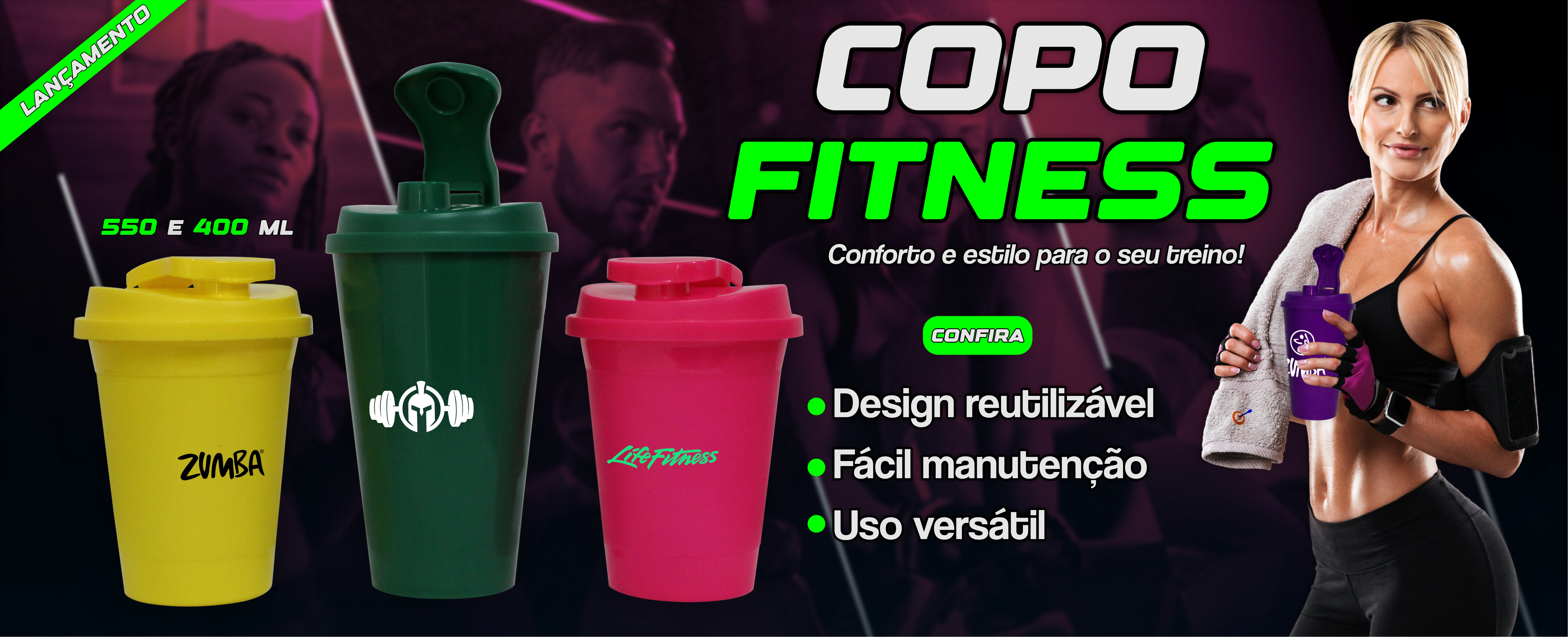 Banner copo Fitness